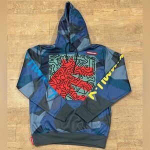 NWT Keith Haring x Members Only Graphic Print Hoodie Men’s S